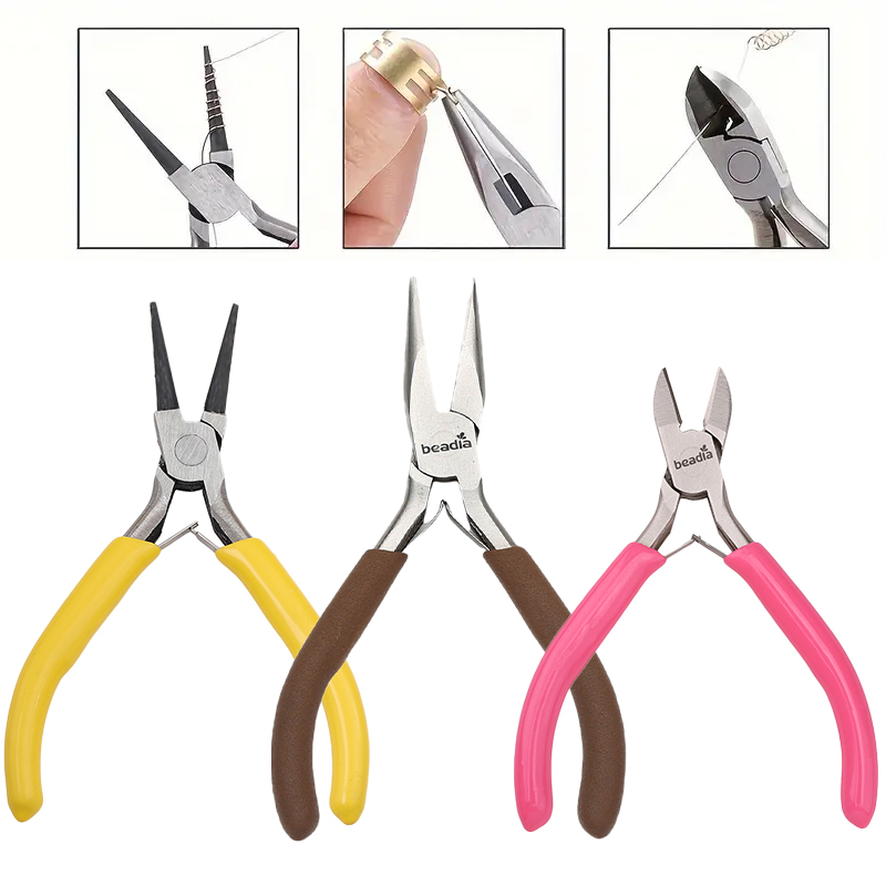 Jewelry Making Round Nose Pliers - 3pcs Jewelry Making Pliers Set -