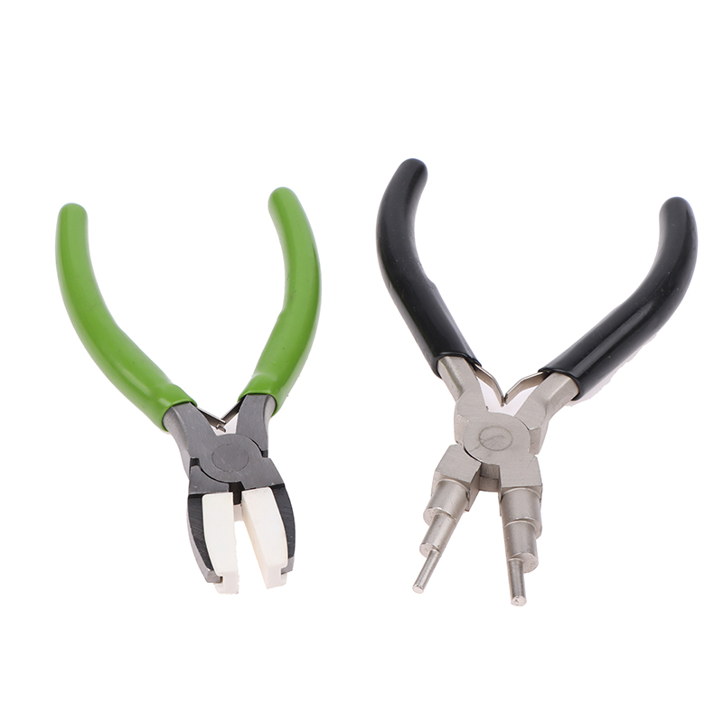 Green Flat Nose Pliers Black 6 - Jewelry Making Round Nose Pliers 评论和价格