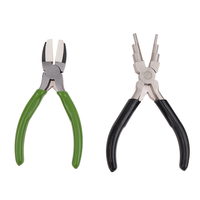Green Flat Nose Pliers Black 6 - Jewelry Making Round Nose Pliers 评论和价格