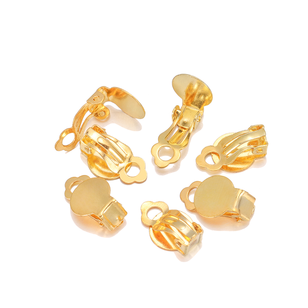 50pcs/Lot 10mm Meatl Ear Clips - Jewelry Making Soldering Kit 评论和价格