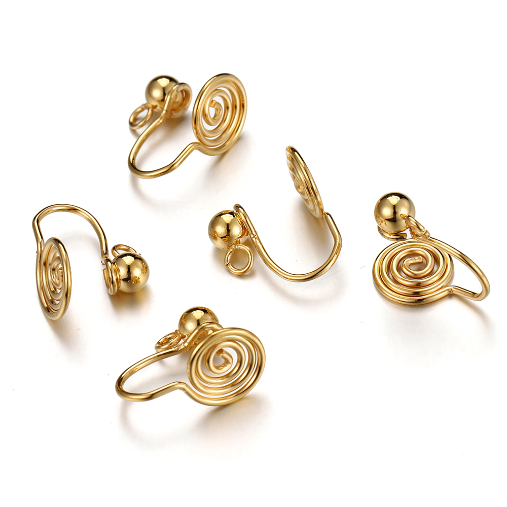 10pcs Stainless Steel Ear Clip - Jewelry Making Soldering Kit 评论和价格