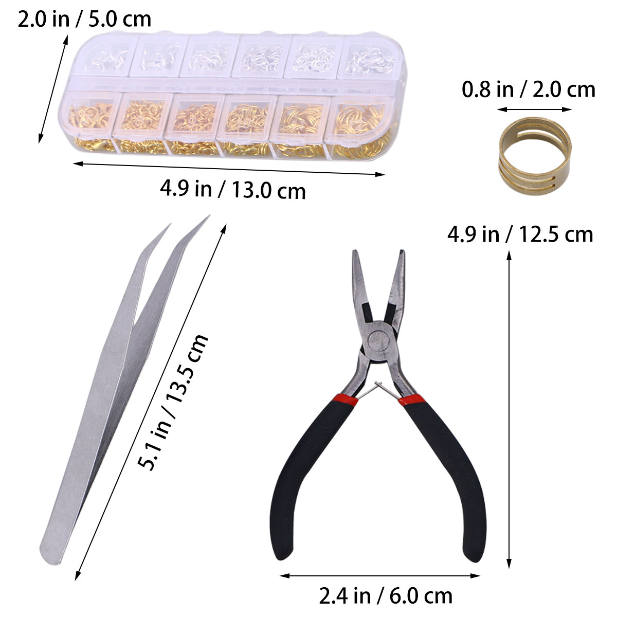 1200Pcs Jewelry Findings Kit G - Lobster Clasp Silver 评论和价格