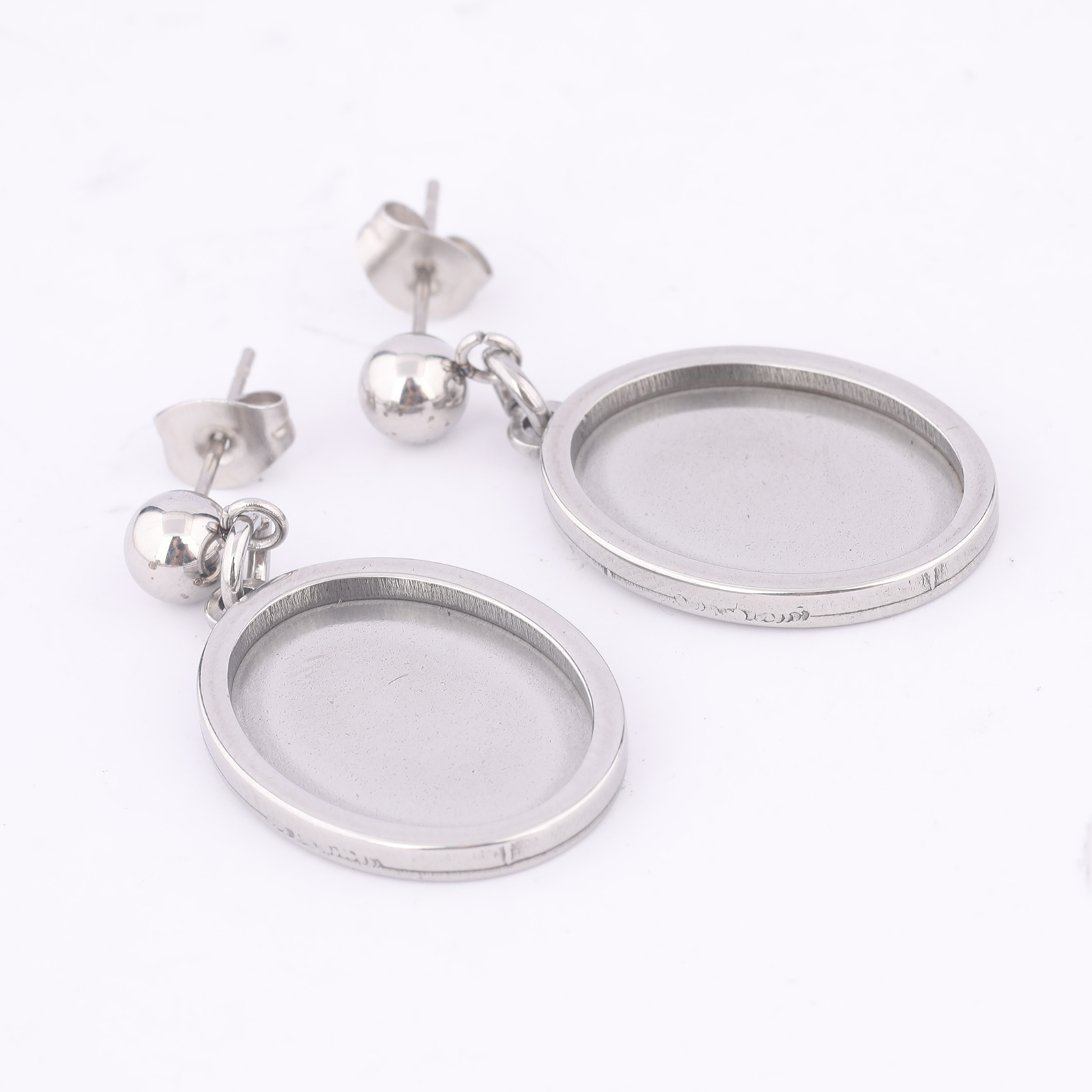 10pcs Stainless Steel Post Ear - Jewelry Making Soldering Kit 评论和价格