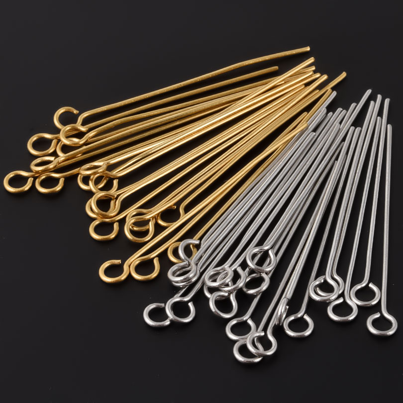 50pcs/lot 304 Stainless Steel  - Jewelry Making Eye Pins 评论和价格