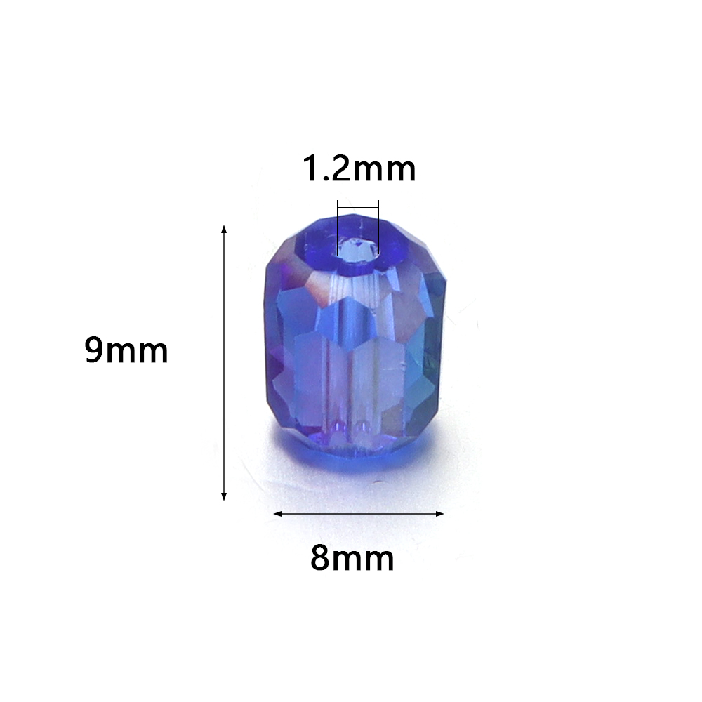 20pcs 8mm Cylindrical Faceted  - Jewelry Making For Beginners 评论和价格