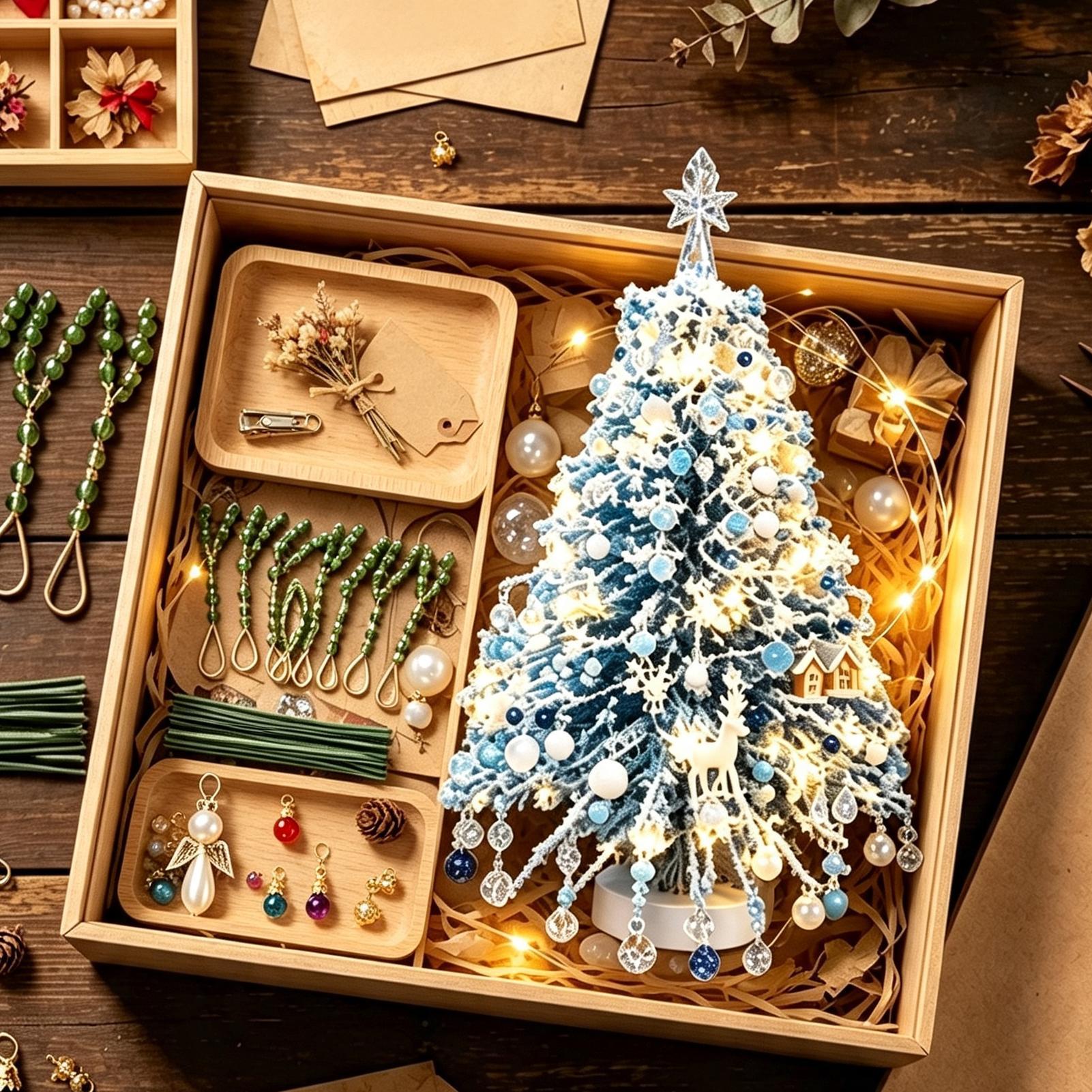 3D Crystal Beads Christmas Tre - Jewelry Making Party For Adults 评论和价格