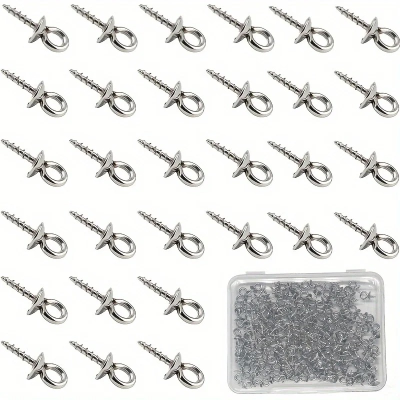 100pcs 10x4mm Stainless Steel  - Jewelry Making Eye Pins 评论和价格