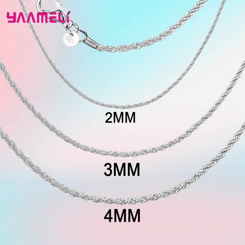 Top Sale Real Pure 925 Sterlin - Lobster Clasp Silver 评论和价格