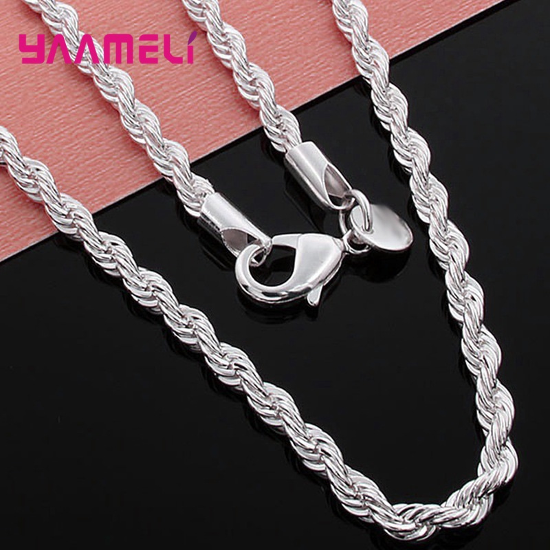 Top Sale Real Pure 925 Sterlin - Lobster Clasp Silver 评论和价格