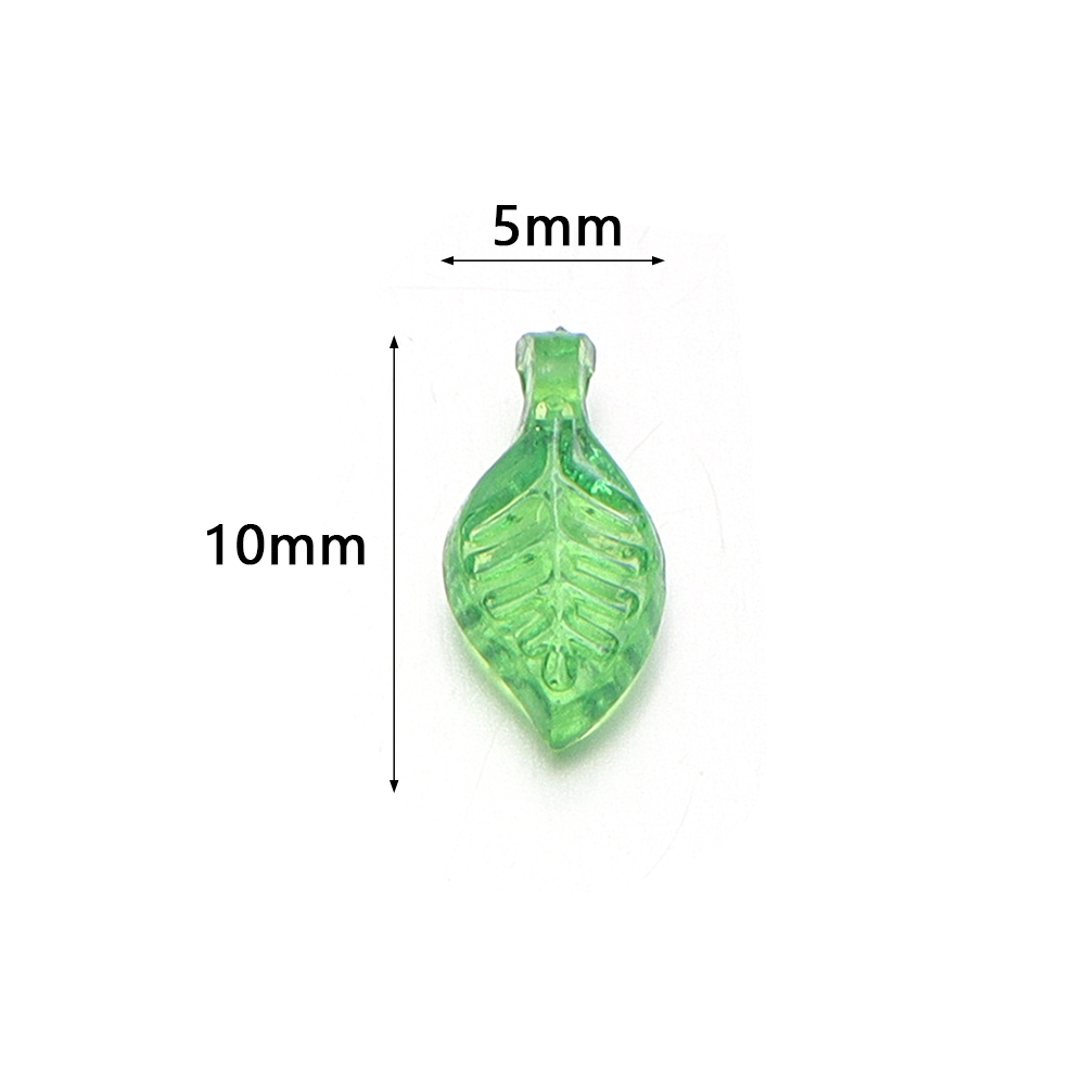 200pcs/lot Green Leaves Glass  - Jewelry Making For Beginners 评论和价格