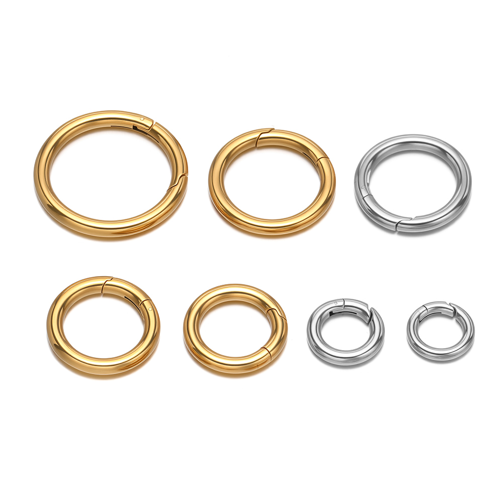 2Pcs/Lot Round Spring Clasps S - Jewelry Making Gold 评论和价格