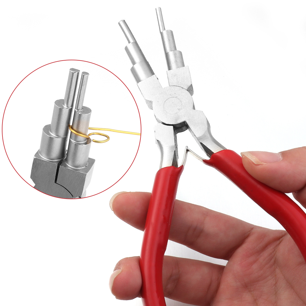 6-in-1 Carbon Steel Round Nose - Jewelry Making Round Nose Pliers 评论和价格