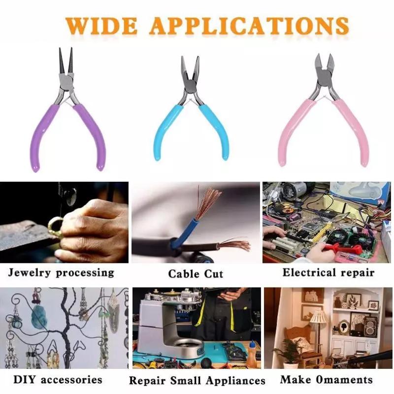 【L】1/3PCS Jewelry Making Plier - Jewelry Making Round Nose Pliers 评论和价格