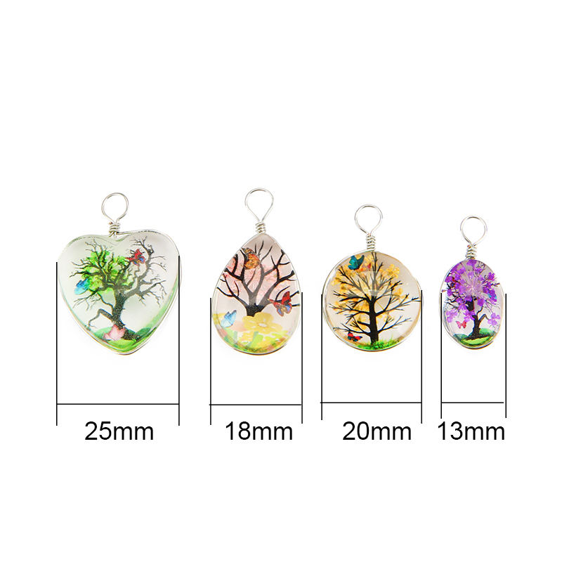 5pcs Colorful Tree Crystal Gla - Jewelry Making For Beginners 评论和价格