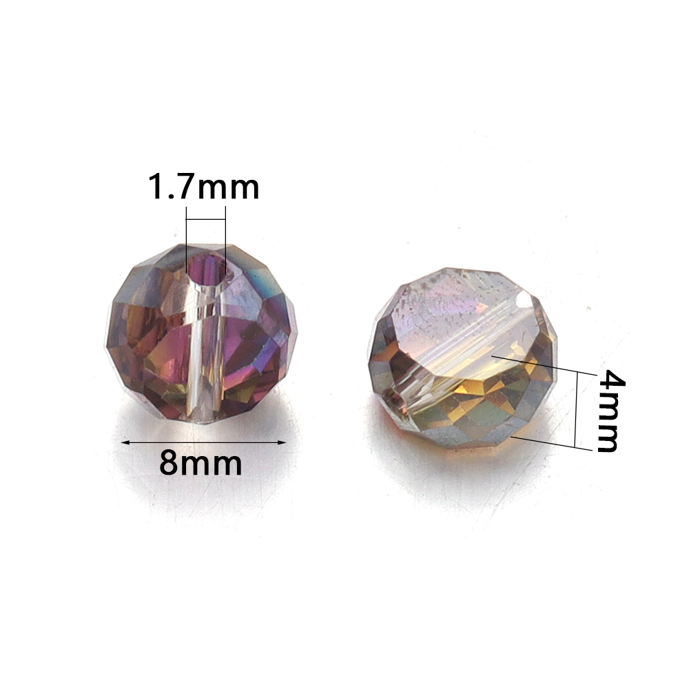 30pcs/lot 8mm Colorful Plated  - Jewelry Making For Beginners 评论和价格