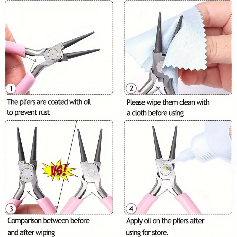 3pcs Jewelry Making Pliers Set - Jewelry Making Round Nose Pliers 评论和价格