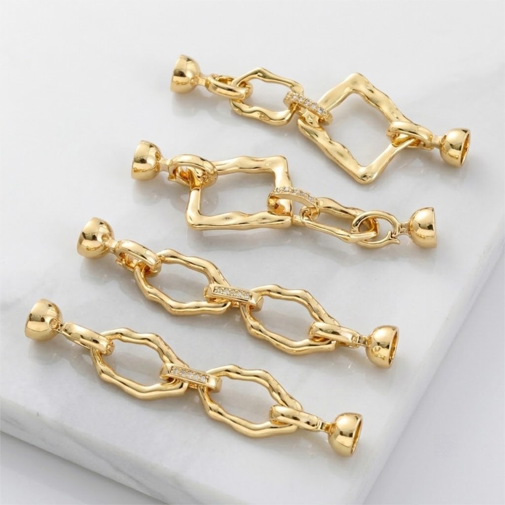 1Piece 18k Gold-plated Simple  - Jewelry Making Gold 评论和价格