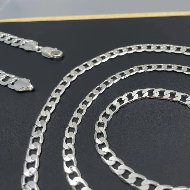 Men's 925 Sterling Silver Neck - Lobster Clasp Silver 评论和价格