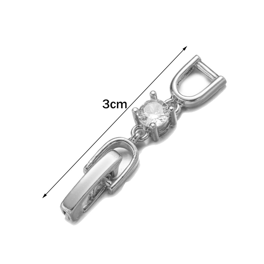 5pcs White Gold Plated Crystal - Jewelry Making Gold 评论和价格