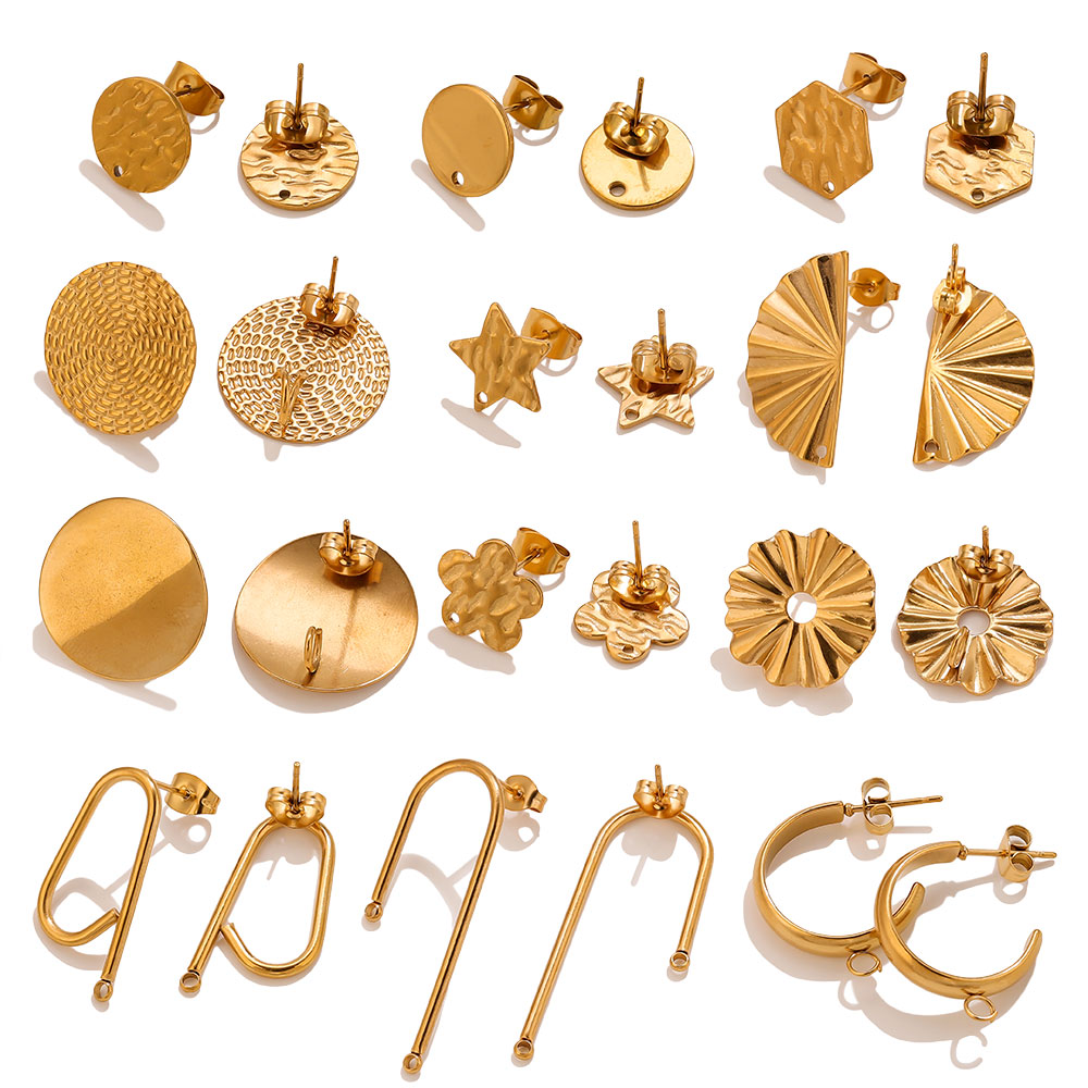10pcs Stainless Steel Earrings - Jewelry Making Soldering Kit 评论和价格