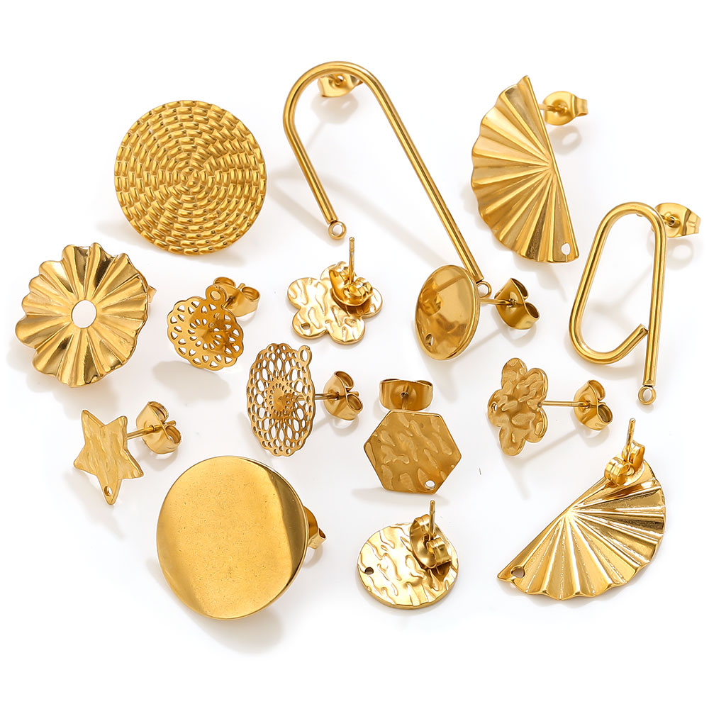10pcs Stainless Steel Earrings - Jewelry Making Soldering Kit 评论和价格