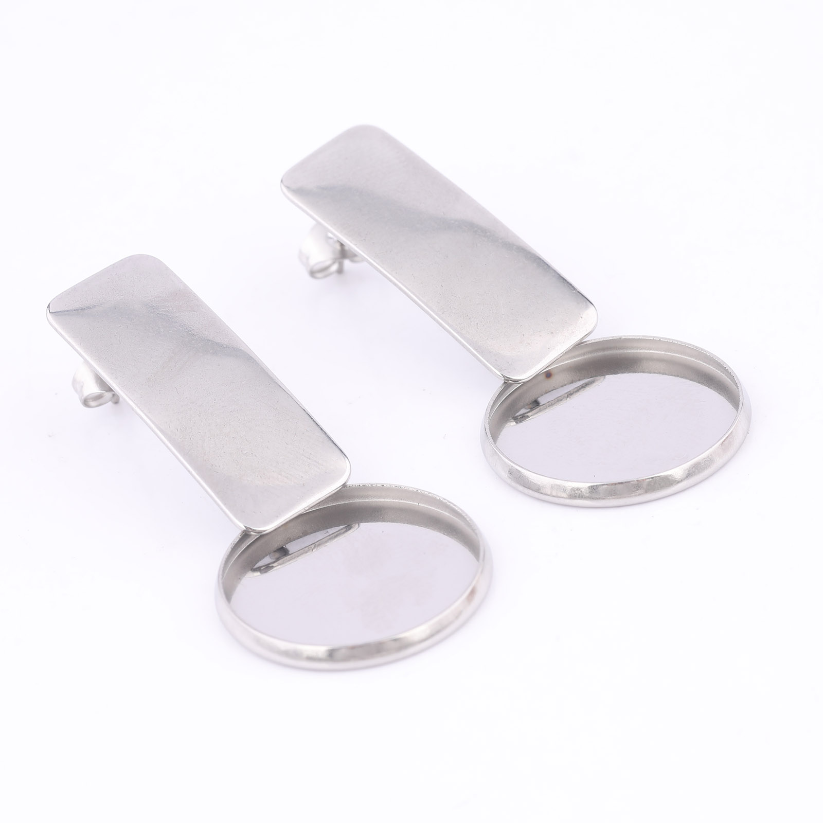 10pcs Stainless Steel Fit 20mm - Jewelry Making Soldering Kit 评论和价格