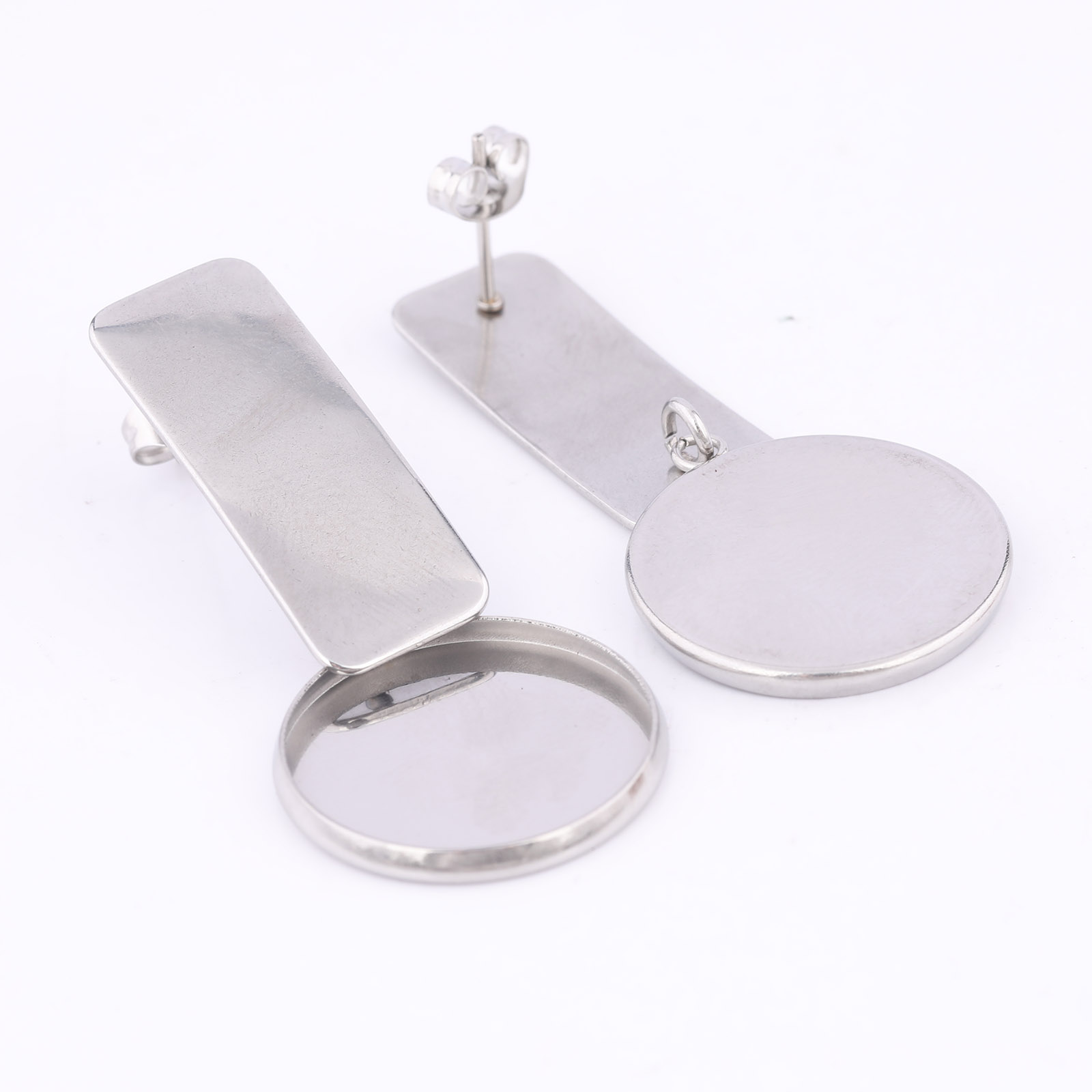 10pcs Stainless Steel Fit 20mm - Jewelry Making Soldering Kit 评论和价格