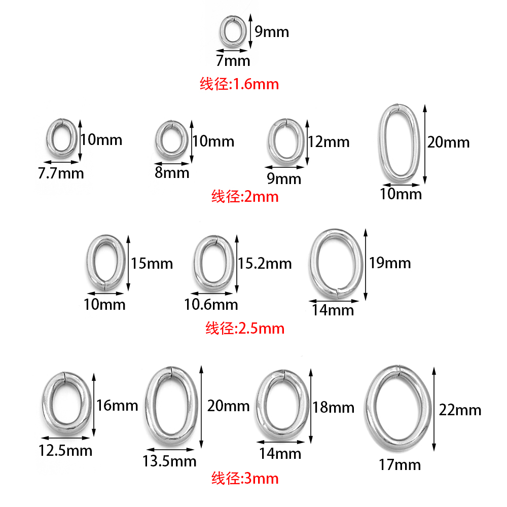 20pcs/lot Stainless Steel Oval - Jewelry Making Looper Tool 评论和价格