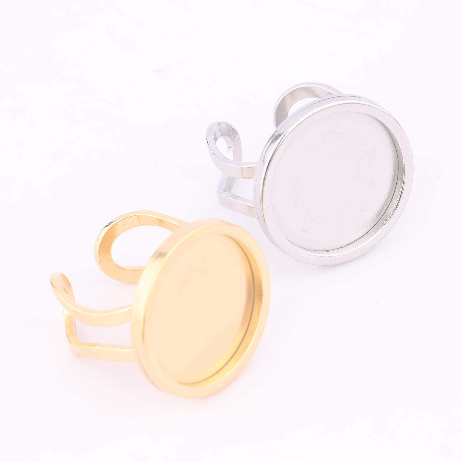 5pcs 18mm Round Cabochon Ring  - Jewelry Making For Beginners 评论和价格