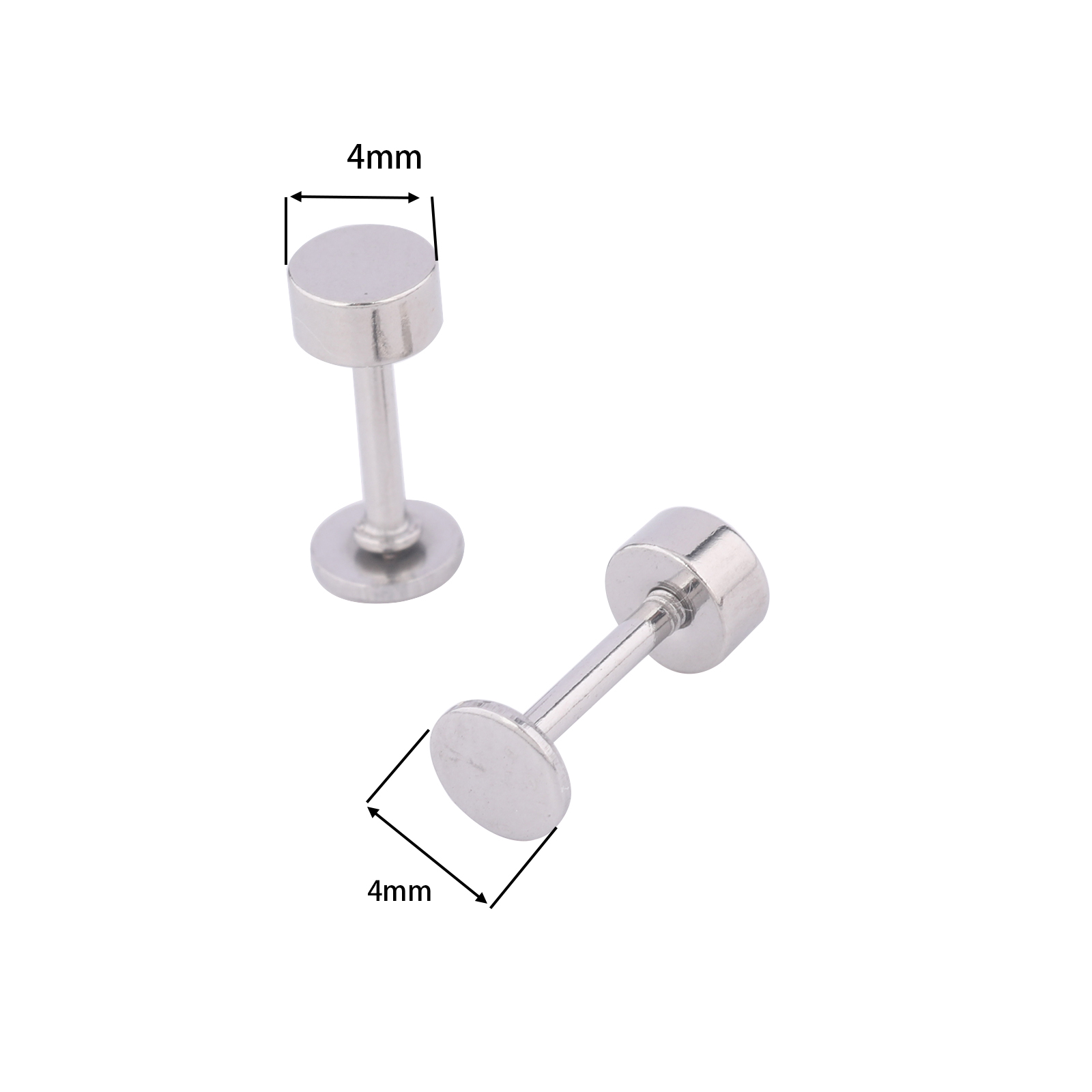20pcs Stainless Steel 4mm Disc - Jewelry Making Soldering Kit 评论和价格