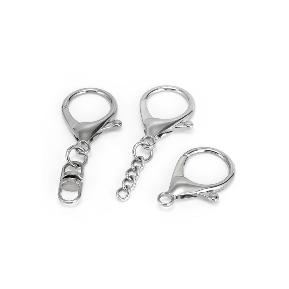 10Pcs Silver Color Large Lobst - Lobster Clasp Silver 评论和价格
